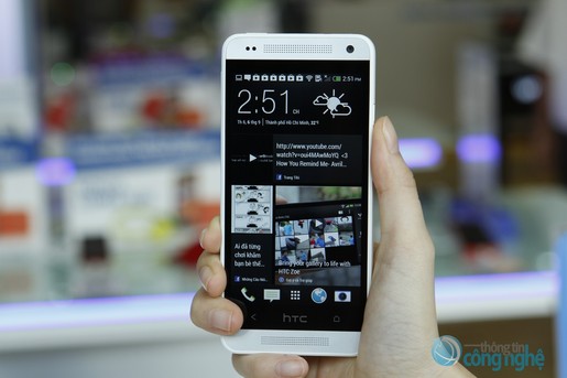 dien thoai  htc one mini voi thiet ke dep mat  hinh 5